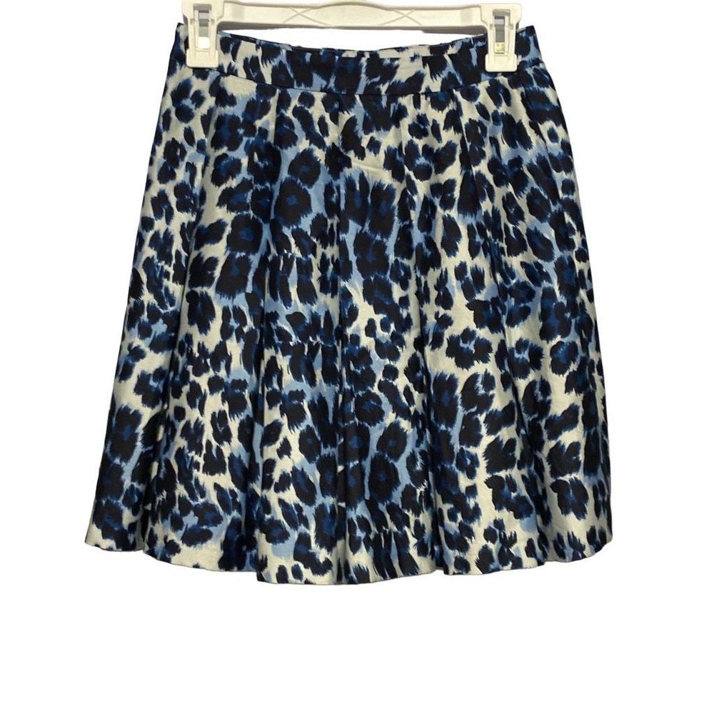 Diane Von Furstenberg Blue and Black Mini Skirt